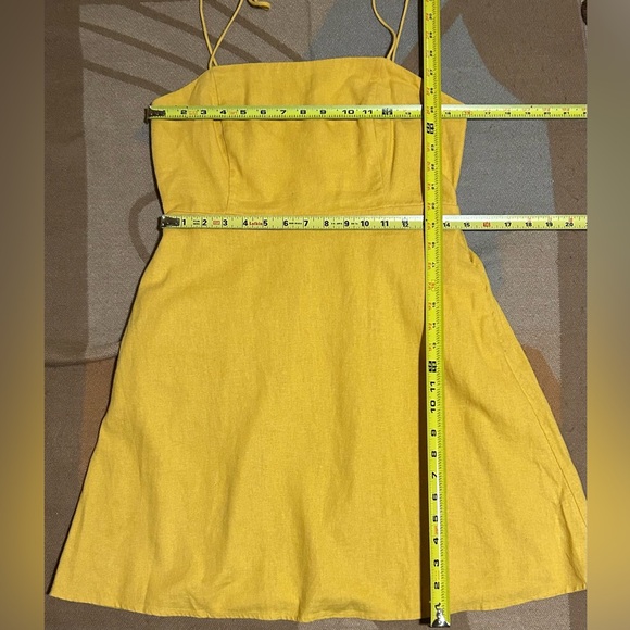 Yellow Sundress with pockets, M - Picture 4 of 9